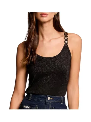 Débardeur Noir Femme Morgan Fil 1
