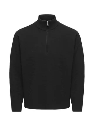 Pull Camionneur Noir Homme Only & Sons Carter 1