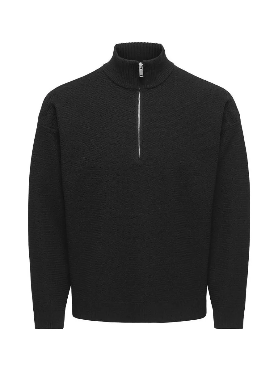 Pull Camionneur Noir Homme Only & Sons Carter 2