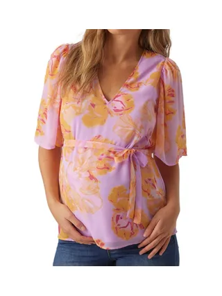Blouse de Grossesse Violette/Orange Femme Vero Moda Maternity Dino 1