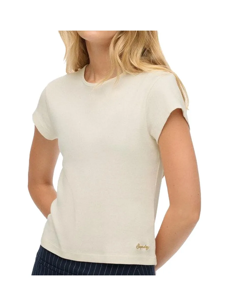 T-shirt Blanc Femme Superdry Athletic Essential 1