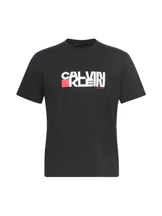 T-Shirt Noir/Rouge Homme Calvin Klein Jeans LV04RD814G 2
