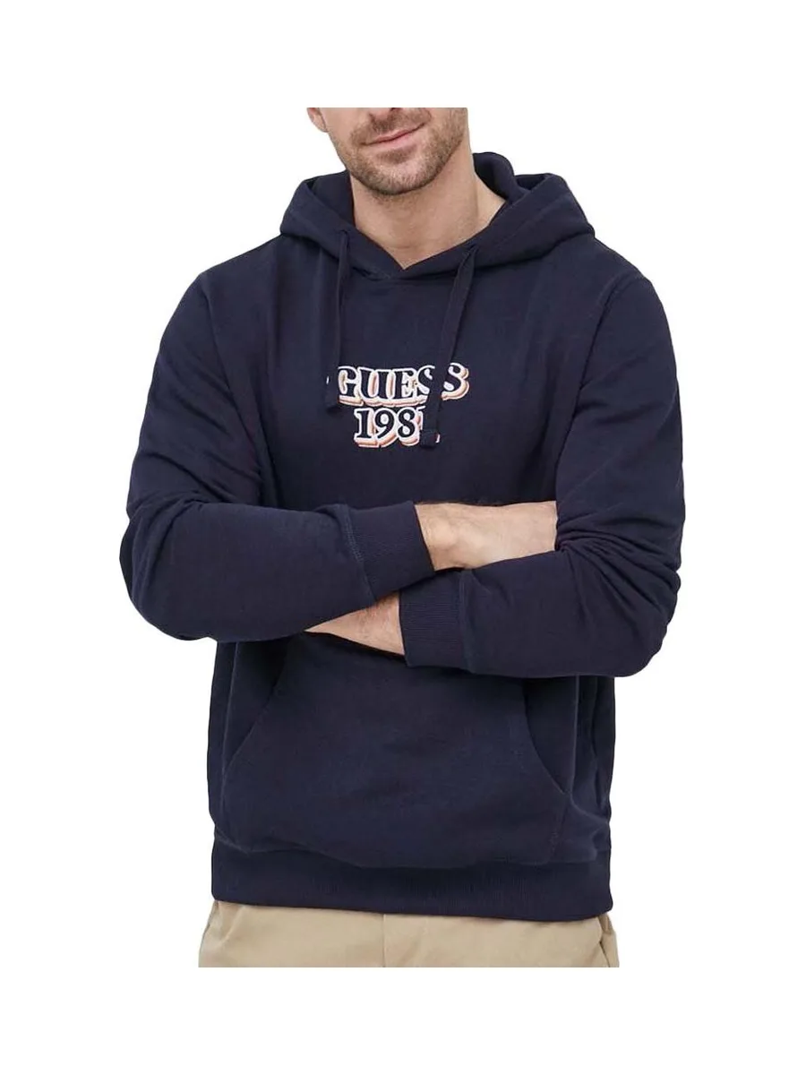 Sweat à Capuche Marine Homme Guess Embro 2