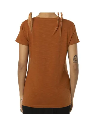 T-shirt Orange Femme Von Dutch Slub 2