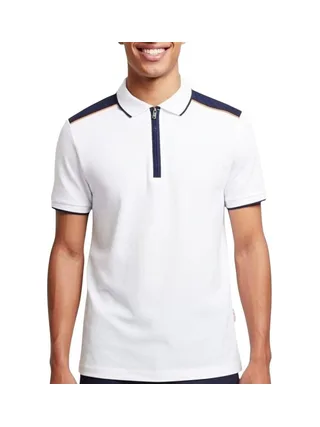 Polo Blanc Homme Lee Cooper GLC2046 1