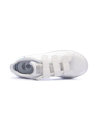 Stan Smith Baskets Blanches à Scratch Enfant Adidas 4