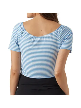 Top Blanc/Bleu Femme Mamalicious Gisele 2