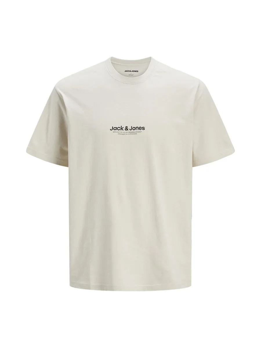 T-shirt Beige Homme Jack & Jones Whvesterbro 1
