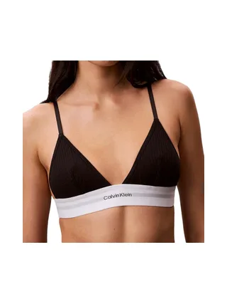 Soutien-Gorge Noir Femme Calvin Klein Jeans Unlined Triangle 1