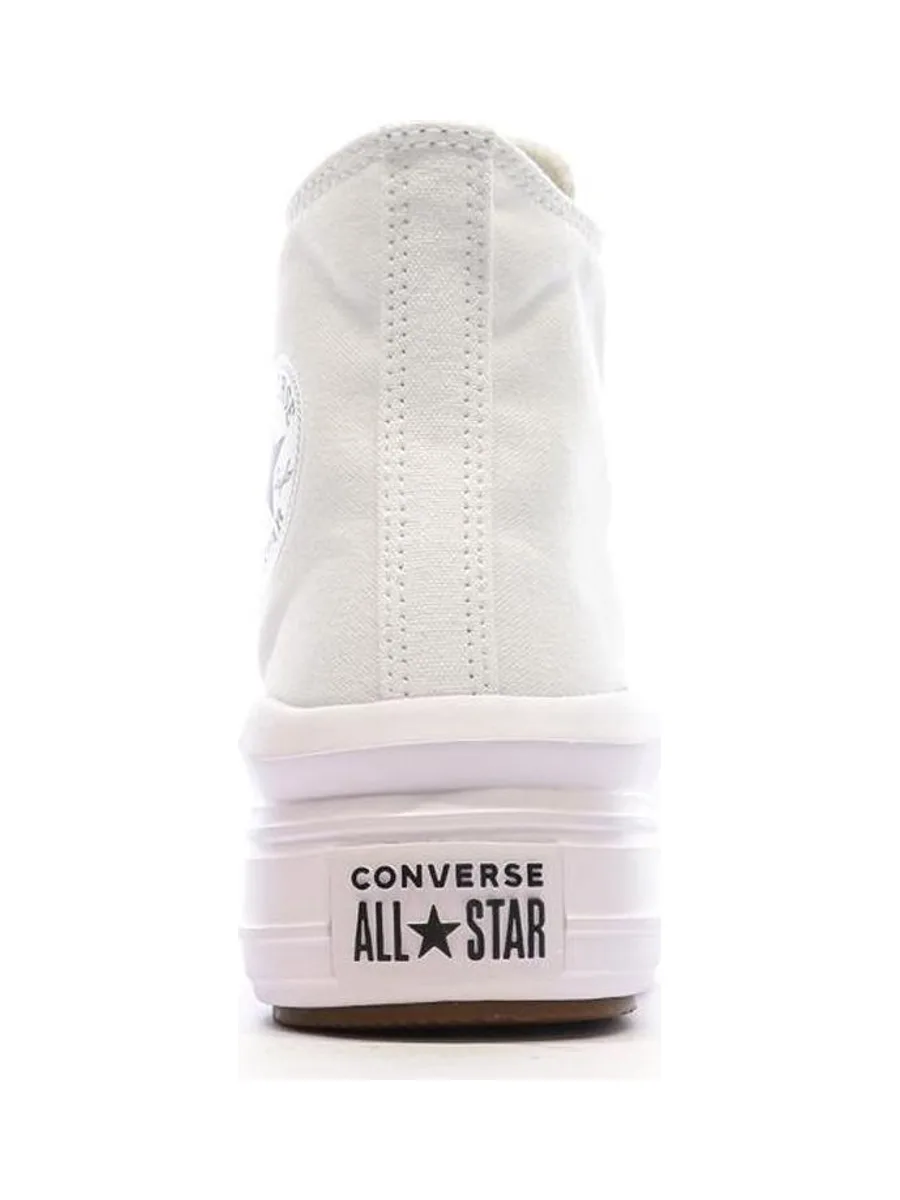 Baskets Blanches Femme Converse Chuck Taylor All Star Move 568498C 4