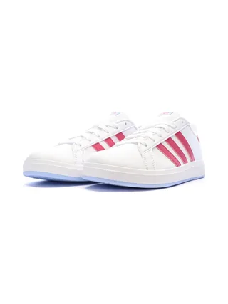 Baskets Blanches/Roses Fille Adidas Grand Court 2.00 6
