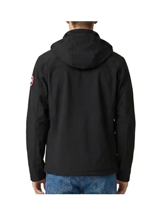 Veste Noire/Rouge Homme Paname Brothers Softshell ROBIN 2