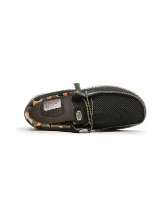 Chaussures Kaki Homme Hey Dude Wally Sox Pine 4