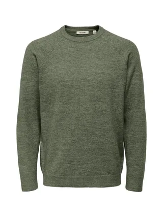 Pull Kaki Homme Only & Sons Thomas 1