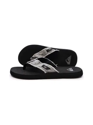 Tongs Noires/Grises Homme Quiksilver Monkey Abyss 1