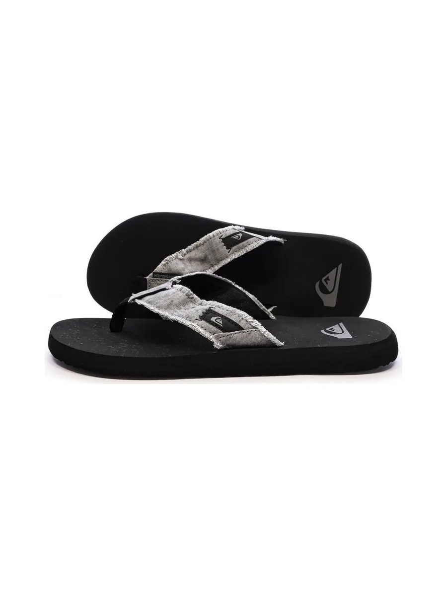 Tongs Noires/Grises Homme Quiksilver Monkey Abyss 2