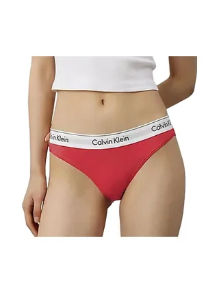 X2 Strings Gris/Rose Femme Calvin Klein Jeans Thong 2