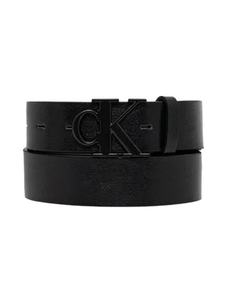 Ceinture Noir Homme Calvin Klein Jeans Ck Buckle Tumbled 35 1