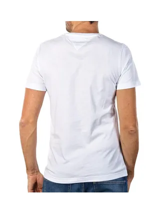 T-shirt Blanc Homme Tommy Jeans Original V 2