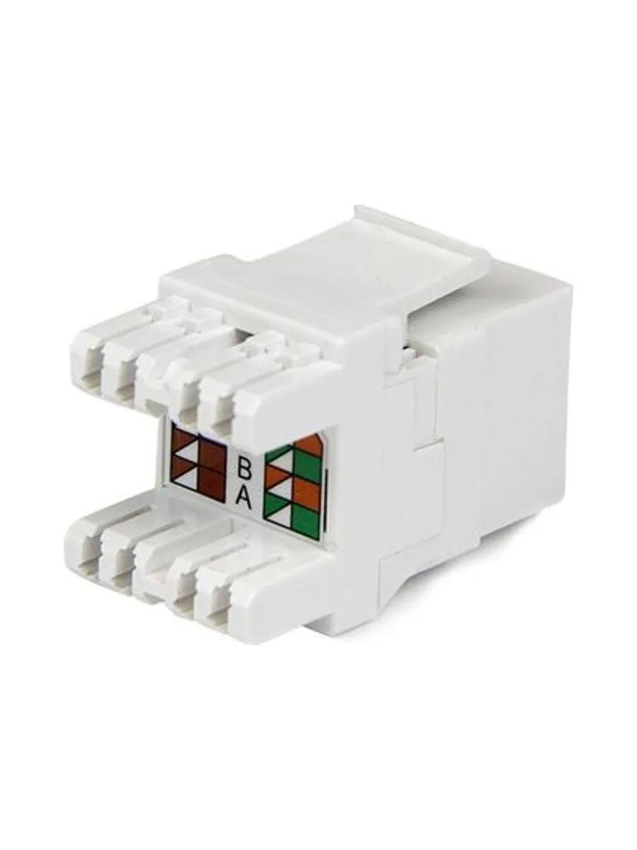 180 Cat 6 Keystone Wall Jack - White 2