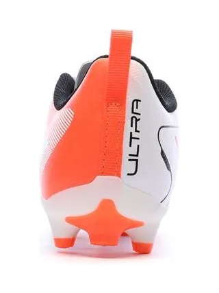 Chaussures de Foot Blanc/Orange Junior Puma Ultra 5 Play FG/AG 3