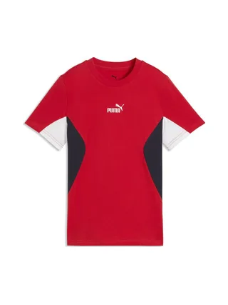T-Shirt Rouge Garçon Puma Ess Block 1