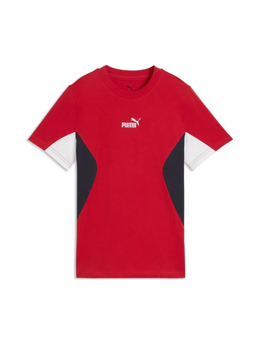 T-Shirt Rouge Garçon Puma Ess Block 2