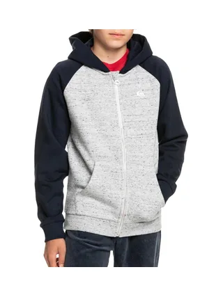 Sweat Zippé Gris/Noir Homme Quiksilver Easydzipyth 1