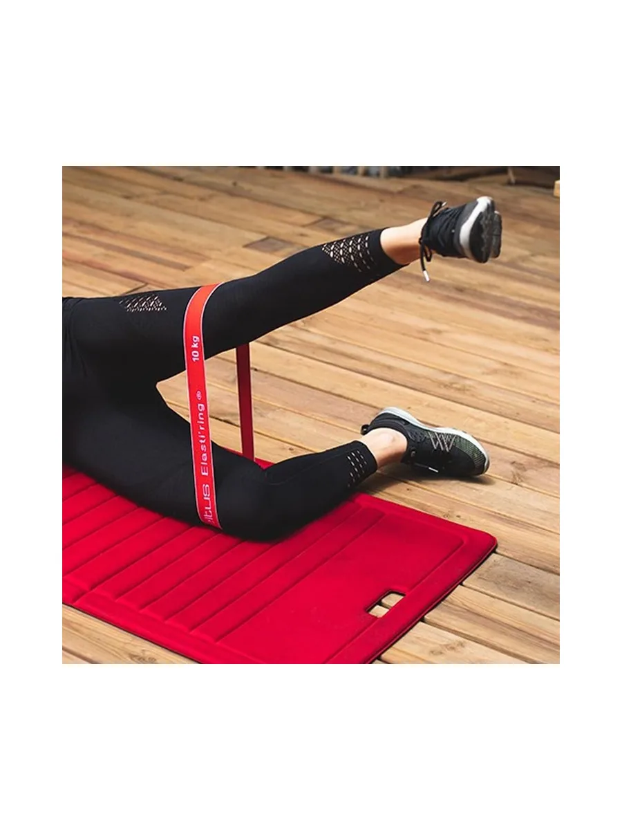 Elastique de Sport Rouge 10kg Fourreau + Qrcode 2
