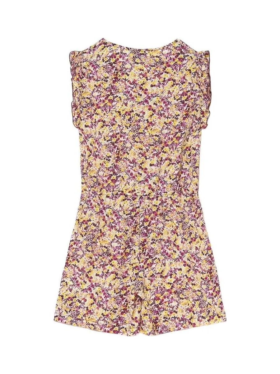 Combishort Jaune/Rose Fille Le Temps Des Cerises Fleur 4