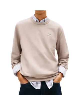 Sweat Beige Homme Tommy Hilfiger Badges 1