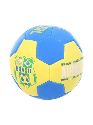 Brasil Ballon de foot Jaune/Bleu Airness Minisoft 2