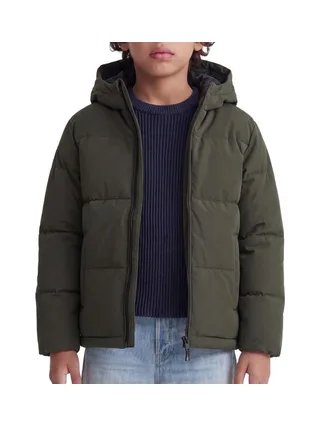 Doudoune à capuche junior kaki Jack & Jones Galaxy Puffer 1