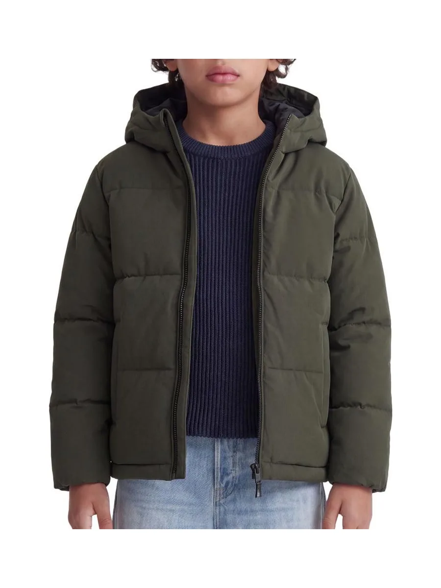 Doudoune à capuche junior kaki Jack & Jones Galaxy Puffer 2