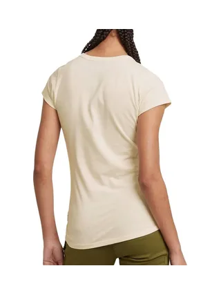 T-shirt Ecru Femme G-Star Raw Large Logo 2