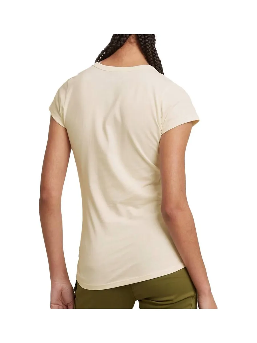 T-shirt Ecru Femme G-Star Raw Large Logo 3