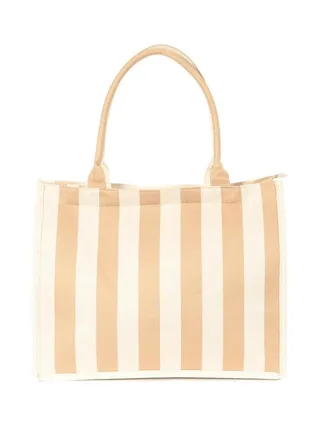 Sac de Plage Taupe/Blanc Gérard Pasquier Amour 2