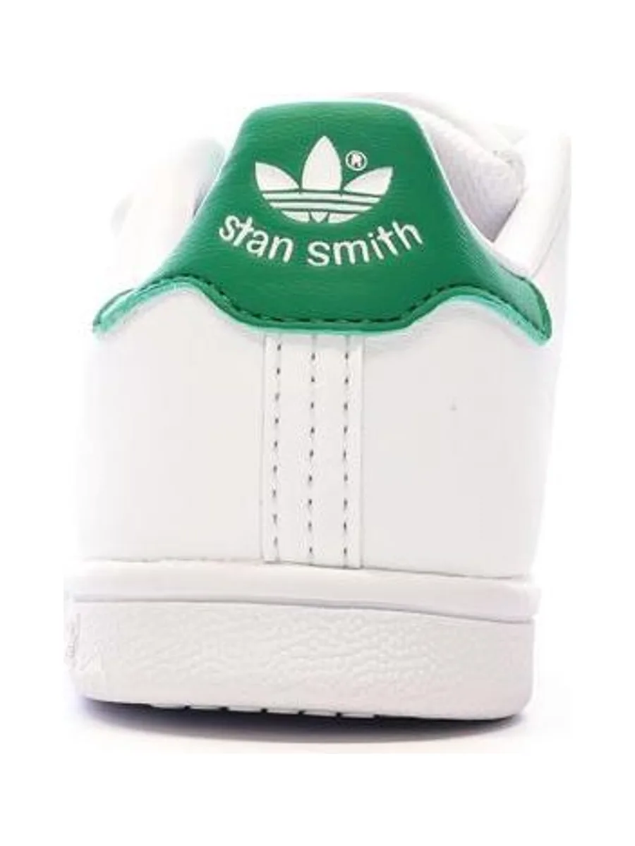 Baskets Blanches/Vertes Garçon/Fille Adidas Stan Smith 4