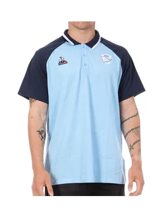 Aviron Bayonnais Polo Bleu Homme Le Coq Sportif Présentation 1