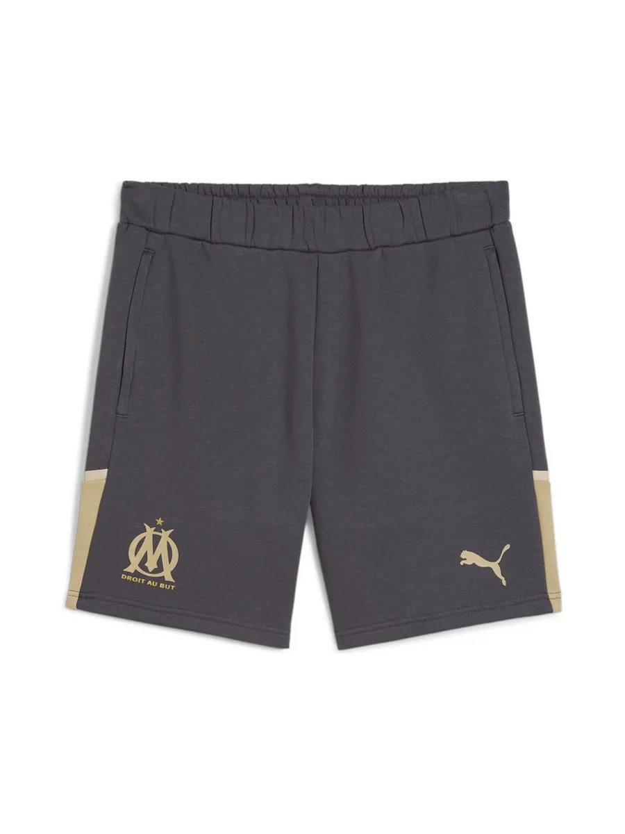 OM Short Noir/Doré Homme foot Puma 2023/2024 2