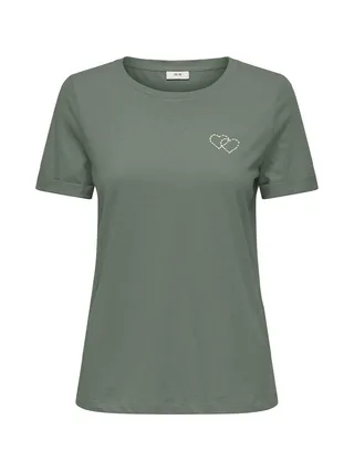 T-shirt Kaki Femme JDY Kitty 1