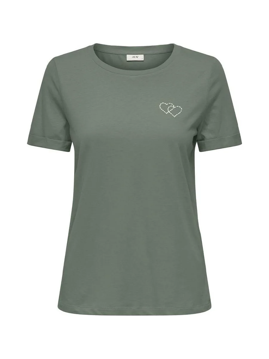 T-shirt Kaki Femme JDY Kitty 2