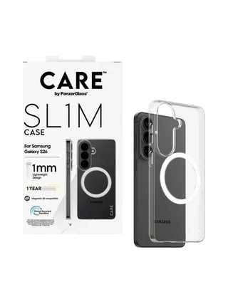 PanzerGlass CARE™ by ® SL1M Case Transparent w. Qi Samsung Galaxy S26 mobile phone case 5
