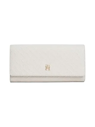 Portefeuille Blanc Femme Tommy Hilfiger Icon Flap 1