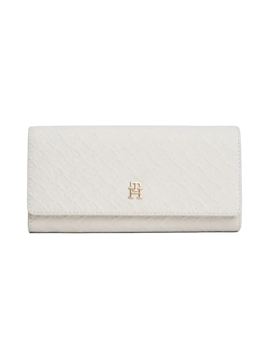 Portefeuille Blanc Femme Tommy Hilfiger Icon Flap 2