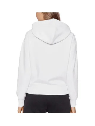 Sweat à Capuche Blanc Femme Calvin Klein Jeans Embroidery 2