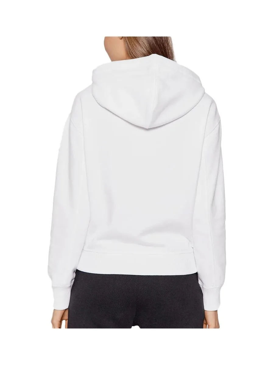 Sweat à Capuche Blanc Femme Calvin Klein Jeans Embroidery 2