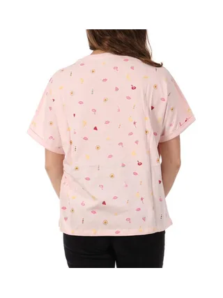 T-Shirt Rose Femme Teddy Smith Kady 2