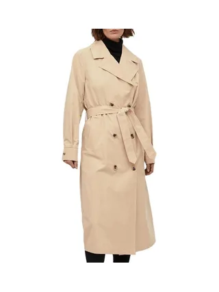 Trench Long Beige Femme Vila Mersin 1