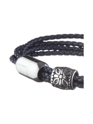 Bracelet Noir Homme Geographical Norway 315031 3